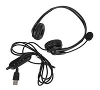 Bewinner Casque de Service Client Mains Libres Binaural PC Antibruit avec Microphone pour Centre d'appels de Vente Téléphonique - Casque Stéréo Filaire 3,5 Mm/USB pour Bureau, Ordinateur Portable,