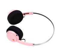 Bewinner Casque Rétro sans Fil Son Bluetooth Confortable pour Les Amateurs de Jeux et de Musique Conception Légère avec 20 Heures de Lecture (Pink)