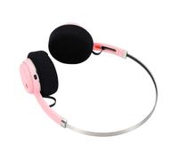 Bewinner Casque sans Fil Bluetooth Rétro, Casque Supra-auriculaire avec Bluetooth 6.0, Basses Profondes du Pilote 40 Mm, Connexion Double Appareil, Boutons de Commande Doubles, Batterie (Pink)