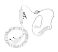 Bewinner Casque Talkie Écouteurs 2 Broches Universels Compatible avec Talkie-Walkie Clips Transparent pour Police Sécurité Hôtels
