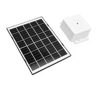 Bewinner Chargeur de Panneau Solaire 4W, Type C 5V avec Support 360°, Batterie 15 000 MAh (WHITE)