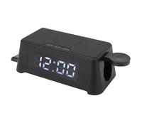 Bewinner Chargeur sans Fil avec Affichage de la Température et du Temps, avec Réveil, Station de Charge pour Montre-écouteur de Téléphone, 1 Paquet