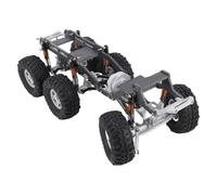 Bewinner Châssis de Camion RC adapté pour SCX24, Mise à Niveau Robuste et Légère pour Les Courses Tout-Terrain, 1 X unité (Argent Peint en Noir)