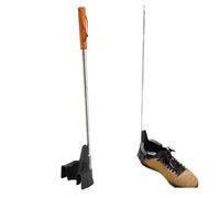 Bewinner Chausse-pied Long avec Poignée étendue, Entonnoir Télescopique pour Chaussures, Aide à Chaussures, Chausse-pied Long en Métal pour Hommes et Femmes, Baskets