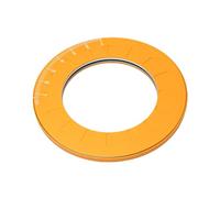 Bewinner Circle Drawing Maker, Règle en Métal Réglable pour Gravure, (GOLD) | Gabarit de cercle de précision, outil de pochoir rotatif, travail du bois et artisanat, jusqu\'à 125mm, acier inoxydable
