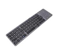 Bewinner Clavier Bluetooth à Trois Volets |Pavé Tactile et pavé Numérique 2 en 1, connectivité Multi-appareils, Ultra Portable pour Les Voyages