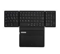 Bewinner Clavier Bluetooth Pliable, Clavier Pliable de Poche Ultra Fin Rechargeable, Clavier Pliable de Poche Portable avec pavé Tactile pour Android, PC, Tablette