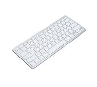Bewinner Clavier Bluetooth Ultra Fin - 78 Touches Rechargeable Multi-appareils, Compact Anti-éclaboussures, Bilingue Russe pour Tablettes, Smartphones, PC