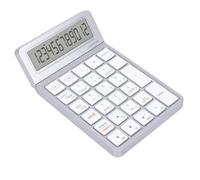 Bewinner Clavier Calculatrice Portable, pavé Numérique avec écran LCD 12 Chiffres for Ordinateur Portable Tablette (Argent Blanc)