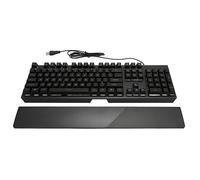 Bewinner Clavier de Jeu Mécanique, Clavier de Jeu en Métal Durable, Rétroéclairage LED Arc-en-Ciel, réactivité Rapide, Repose-Poignet Détachable, Effets D'éclairage Colorés
