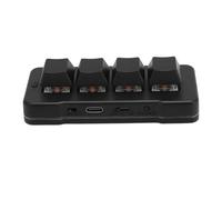 Bewinner Clavier de Jeu Mécanique RVB à 4 Touches - Clavier sans Fil Bluetooth à Une Main, Clavier de Jeu USB Filaire, Clavier Macro rétroéclairé pour Téléphone, Ordinateur, Tablette