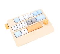 Bewinner Clavier de Macro-mécanique USB, 17 Key Key à Un Clavier Programmable à Main, pavé à Numéro Swappable Chaud avec Contrôle du Joystick pour Le Jeu de Travail (Yellow)