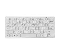 Bewinner Clavier Filaire Ultra Mince 78 Touches USB pour PC Portable/Tablette - Design Ergonomique Compact avec Connexion Stable - Blanc