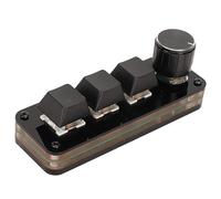 Bewinner Clavier Mécanique, Clavier Mécanique Macro à Une Main, Programmation Macro Personnalisable, 3 Touches échangeables à Chaud, 1 Bouton, Clavier Mécanique à Interrupteur Bleu pour