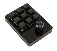 Bewinner Clavier Mécanique Macro à Une Main, Clavier de Jeu Programmable à 9 Touches Ortable avec Bouton, Clavier à Commutateur Bleu échangeable à Chaud pour Les Jeux