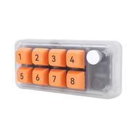 Bewinner Clavier Numérique Filaire USB C, Clavier Mécanique à Une Main Macro, Programmable Multifonction DIY à 8 Touches pour Les Jeux de Bureau (Transparent)