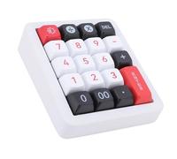 Bewinner Clavier Numérique USB câblé, Clavier Macro-mécanique à Main, 12 Clés de Clés à LED RVB, 19 Programmable Bricolage pour Le Jeu de Bureau (White)