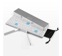 Bewinner Clavier Pliable, Clavier Portable avec Support Universel, Clavier Bluetooth Tri de Poche, Clavier sans Fil Rechargeable Rapidement pour Tablette, Téléphone, Ordinateur Portable