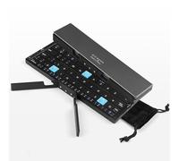 Bewinner Clavier Pliable, Clavier Portable avec Support Universel, Clavier Bluetooth Tri de Poche, Clavier sans Fil Rechargeable Rapidement pour Tablette, Téléphone, Ordinateur Portable