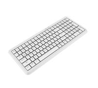 Bewinner Clavier sans Fil 2,4 G, 105 Touches de Taille Standard avec pavé Numérique, Touches Silencieuses à Ciseaux, Clavier Ultra Fin pour Ordinateur de Bureau, Ordinateur Portable (White)