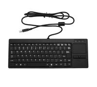 Bewinner Clavier USB Mécanique avec pavé Tactile, Résistant à l'eau IP68, Mini Clavier Filaire avec Support HUB pour Usage Industriel