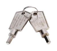 Bewinner Clés de Congélateur en Alliage d'aluminium 2 Pièces e Porte en Verre d'armoire de Réfrigérateur Pentagonale Portable pour une compatibilité Universelle