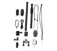 Bewinner Collier pour appareil photo pour chat - Grand angle de 120 ° 4K 8 MP pour animal de compagnie, caméra d'action 4K 30 fps portable, multifonction pour enregistrements vidéo en plein air (noir)