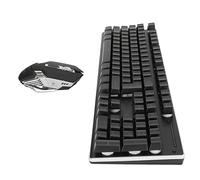 Bewinner Combo Clavier et Souris de Jeu, Clavier sans Fil RVB LED Rétroéclairé Batterie Rechargeable 2000 MAh 7D 3200 DPI Souris Clavier sans Fil Ensemble de Souris pour PC Gamer