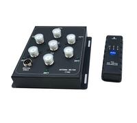 Bewinner Commutateur D'antenne Coaxial à 6 Voies, Connexion sans Couture, Commutation sans Effort pour Station de Base et Radio Portable en Alliage D'aluminium