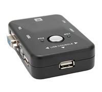 Bewinner Commutateur KVM USB 2 Ports avec écran Ultra HD 1920x1440, Plug and Play, Compatible avec DOS 98 98SE 2000 ME XP, Matériau ABS Durable