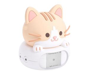 Bewinner Compagnon Robot de Bureau AI, Veilleuse Intelligente pour Chevet avec Commande Vocale, Chatbot d'apprentissage Mignon pour Enfants, Assistant Domestique WiFi, Alarme, Histoires,