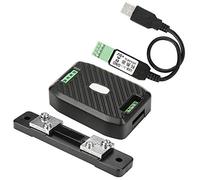 Bewinner Compteur d'énergie de Courant de Tension CC, PZEM-017 0,05-300 V 0,02-300 A Module de Communication Modbus RTU pour la de la Batterie du Système Solaire, sans Affichage (PZEM-017+50 USB)