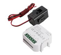 Bewinner Compteur d'énergie monophasé WiFi 2 Voies 35 Mm sur Rail DIN Compteur d'électricité Intelligent avec Pince de Consommation 'énergie pour Maison Solaire, Moniteur en Temps Réel 80 A