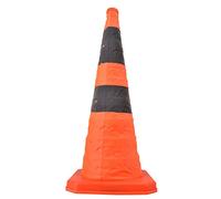 Bewinner Cônes de Circulation Routière Pliables de 70 Cm avec Bande Réfléchissante, Avertissement de sécurité de Haute qualité pour la Gestion du Trafic et les événements