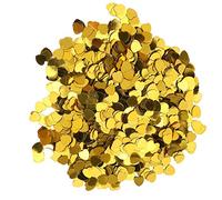 Bewinner Confettis de Fête 3000 Pièces Cœurs Dorés en Forme de Paillettes | Paillettes dorées métalliques, décorations de fête romantique, décoration de Table, embellissements artisanaux DIY,