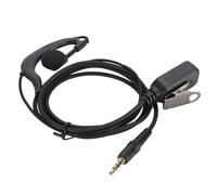 Bewinner Contours d'oreille de 3,5 Mm avec Clip de Micro Push to Talk, écouteur Filaire en Forme de G pour Applications Radio Zello Voxer sur Smartphones, Tablettes pour Le Personnel de