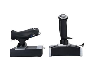 Bewinner Contrôleur de Simulateur de Vol Précis avec Retour D'amortissement pour la Série X S Wins7 10 11, Parfait pour les Passionnés D'aviation