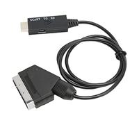 Bewinner Convertisseur Péritel vers, Câble Adaptateur Péritel vers 1080P avec Alimentation USB, pour Lecteurs DVD VHS VCR, Plug and Play, Prise en Charge 720p 60 Hz, Convertisseur Vidéo Haute