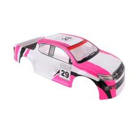 Bewinner Coque de Camion Télécommandée à Motifs Clairs, Facile à Installer pour Voiture RC 1/10, Empattement de 26cm pour Les Amateurs de Bricolage (Blanc Rosé)