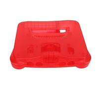 Bewinner Coque de Rechange pour Console de Jeu Rétro N64, Coque Robuste en ABS Violet Transparent pour Toutes les Régions des Consoles N64 - Comprend un Tournevis de Montage, un Bouton de (Rouge