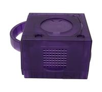Bewinner Coque de Remplacement pour Console de Jeu GC, Boîtier en ABS Noir Transparent, Compatible avec Les Modèles DOL 001 et DOL101, Installation Facile, Protège Les Composants Internes (Violet