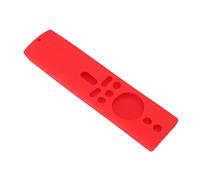 Bewinner Coque de Télécommande en Silicone pour Mi Box S 4K Mi TV Stick, étui de Protection Antidérapant, Résistant aux Chocs, Doux pour la Peau, Lavable en Silicone Souple Violet avec Lanière (rouge)
