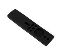 Bewinner Coque de Télécommande en Silicone pour Mi Box S 4K Mi TV Stick, étui de Protection Antidérapant, Résistant aux Chocs, Doux pour la Peau, Lavable en Silicone Souple Violet avec Lanière (BLACK)