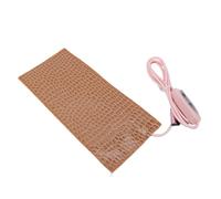 Bewinner Coussin Chauffant USB avec 3 Réglages de Température et Minuterie Intelligente, Coussin Chauffant Double Face en Flanelle PVC pour Taille, Ventre, Genou, épaule, Chaud Portable pour la