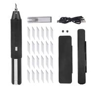 Bewinner Couteau à Ultrasons, Couteau à Ultrasons Portable 40 KHz avec 24 Pointes de Coupe, Outil de Bricolage pour Couper et Polir L'impression 3D, le Bois, le Panneau de Mousse, le