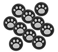 Bewinner Couvercle de Poignées de Pouce en Forme de Patte de Chat, Capuchon Universel en Silicone pour Joystick à Bascule pour/Lite, Patte Blanche sur Noir - Couvercles de Poignée de Pouce en