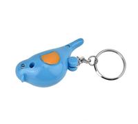 Bewinner Détecteur de clé à Sifflet LED Bird, Porte-clés à Commande Vocale Intelligente avec Batterie, Matériau ABS Bleu, Recherche d'objets et Fonction de Lampe de Poche (Blue)