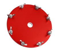 Bewinner Disque Réseau de Terre d'antenne à Ondes Courtes, adapté aux Antennes Portables -12 JPC-12, Grille en Alliage d'aluminium avec 10 Bornes pour Une Communication Améliorée