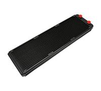 Bewinner Dissipateur de Chaleur de Refroidissement par Eau en Aluminium à 18 Tuyaux, Radiateur D'échangeur de Chaleur à Filetage G1 / 4 pour Système de Refroidissement par Eau CPU PC,
