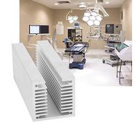 Bewinner Dissipateur Thermique en Aluminium de Type U, 100x40x40mm, pour CPU LED, Aileron de Refroidissement, Radiateur de Refroidissement à Dents Denses